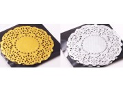 Cocktail Lacy Doyley (gold or silver) x 25